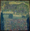 Maison de campagne par l’Attersee Gustav Klimt Forêt